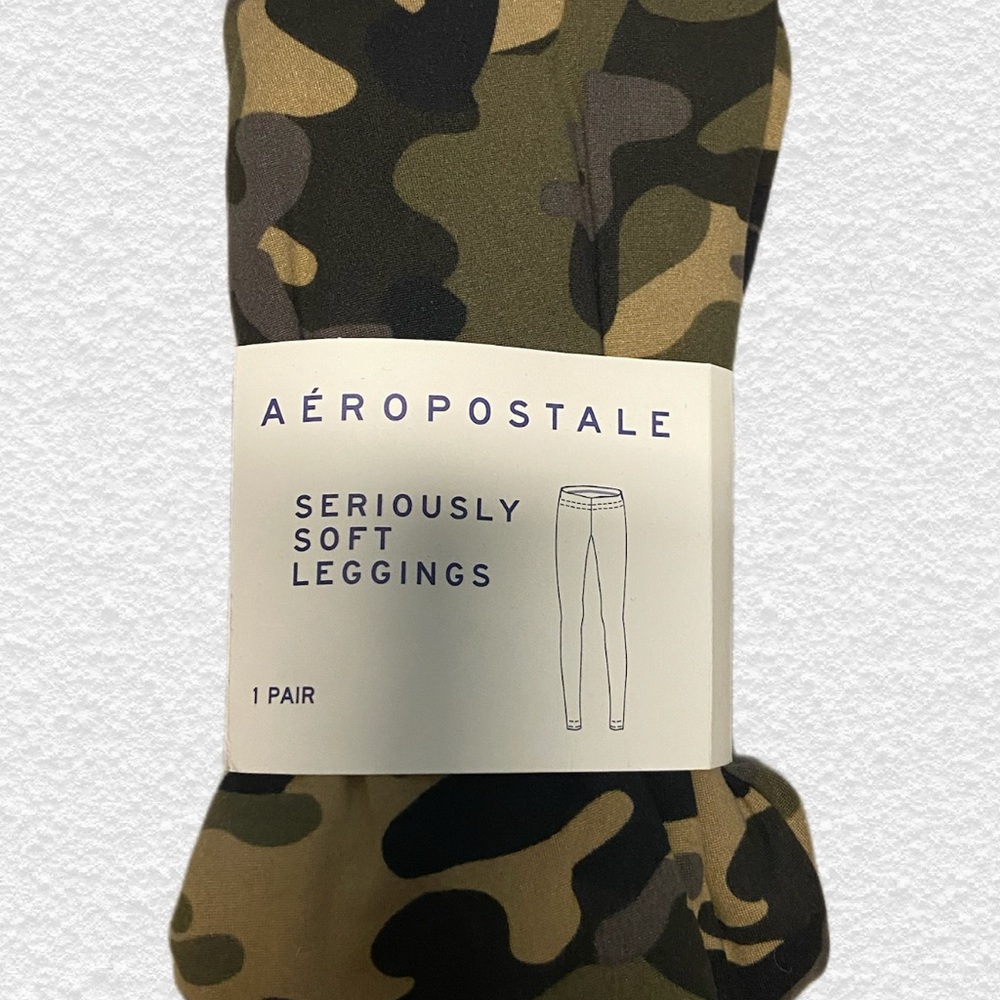 Aeropostale Olive Camouflage Leggings